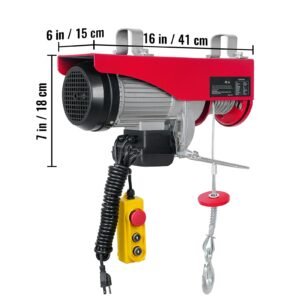 electric hoist 1760lbs with 14ft wired remote control electric hoist 110 volt with 40ft single cable lifting height pure copper motor for garage warehouse factory 2.jpg