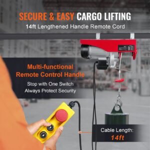 electric hoist 1760lbs with 14ft wired remote control electric hoist 110 volt with 40ft single cable lifting height pure copper motor for garage warehouse factory 3.jpg
