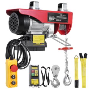 electric hoist 440 lbs 120v electric winch with 328 ft wireless 14 ft wired remote control 40 ft single cable lifting height singledouble slings lift hoist for garage warehouse factory 3.jpg