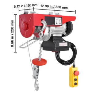 electric hoist 440 lbs 120v electric winch with 328 ft wireless 14 ft wired remote control 40 ft single cable lifting height singledouble slings lift hoist for garage warehouse factory 4.jpg