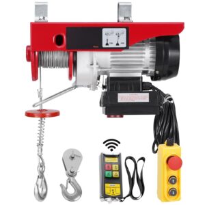 electric hoist 440 lbs 120v electric winch with 328 ft wireless 14 ft wired remote control 40 ft single cable lifting height singledouble slings lift hoist for garage warehouse factory 5.jpg