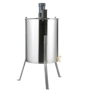 Electric Honey Extractor, 4/8 Frames Honey Spinner Extractor, Stainless Steel Beekeeping Extraction, Apiary Centrifuge Equipment with Height Adjustable Stand, Honeycomb Drum Spinner with Lid