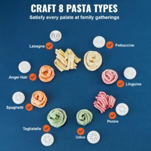 electric pasta maker 150w automatic noodle maker machine with 8 pasta shapes 4 intelligent modes 500g flour capacity pasta maker machine with measuring cups cleaning brush for home kitchen 15.jpg