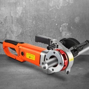 Electric Pipe Threader, 2300W Pipe Threading Machine with 6 Dies 1/2"-2", 110V Hand-held Pipe Threader Machine with Copper Motor, Portable Electric Pipe Threading Kit with Carrying Case