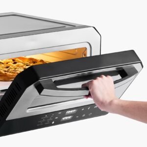 electric pizza oven, smart pizzas maker indoor with 5 preset, 12 inch countertop pizza cooker w/ touch screen, 750 fahrenheit max temp, 2 min rpaid baking oven thin & crispy, neapolitan, frozen,
