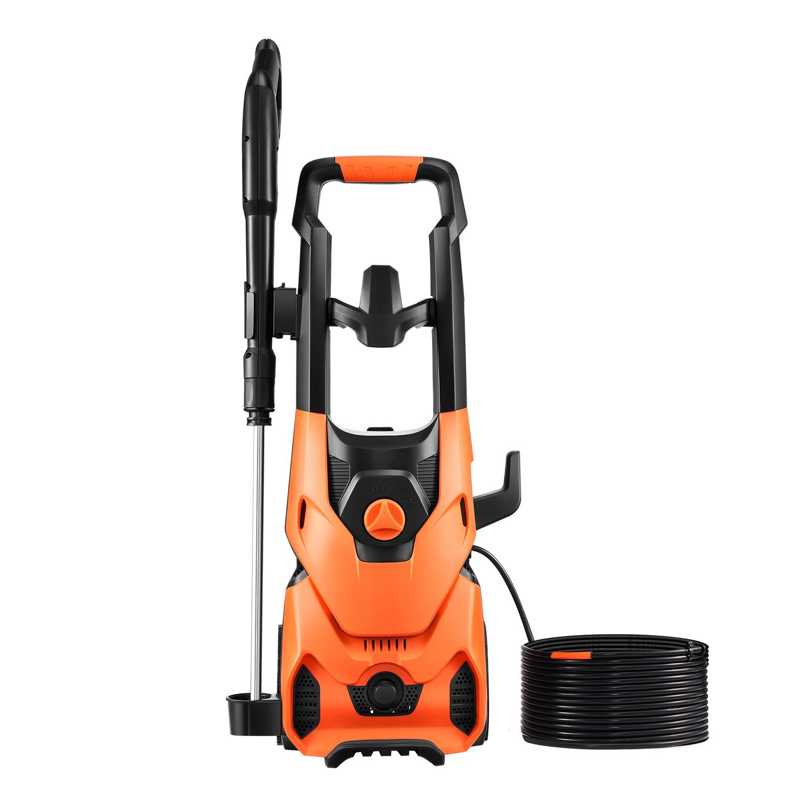 electric pressure washer, max 4200 psi and 2.8 gpm, high power pressure cleaning machine with 4 quick connect nozzles and a foam cannon, ideal for cars/fences/driveways/patios/home cleaning