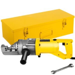 Electric Rebar Cutter, 900W Portable Electric Hydraulic Rebar Cutter, Cutting up to 5/8 Inch #5 4-16mm Rebar within 3 Seconds,110V,with Easy to Carry Stainless Box
