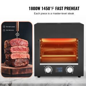 electric steak grill 1800w smokeless infrared electric broiler 1450 fahrenheit stainless steel steak cooker with 6 tier adjustable rack electric infrared grill for bbq toast grill indoor 1.jpg