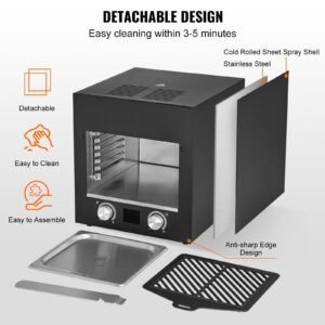 electric steak grill 1800w smokeless infrared electric broiler 1450 fahrenheit stainless steel steak cooker with 6 tier adjustable rack electric infrared grill for bbq toast grill indoor 4.jpg