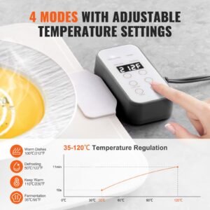 electric warming tray food warming mat for buffet rollable portable silicone food warmer with 4 adjustable temperature settings auto shut off child lock perfect for parties catering 2.jpg