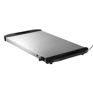 Electric Warming Tray, Food Warming Trays for Buffet, Warming Trays with Adjustable Temperature Control, Portable Stainless Steel Food Warmer, Hot Plate Perfect for Parties, Catering, Holidays