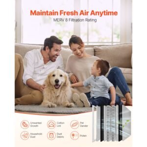 electrostatic air filter 20x25x4 inch washable reusable aluminum achvac furnace filter merv 8 long lifetime home or office actual size 1937 x 2437 x 358 in 1.jpg