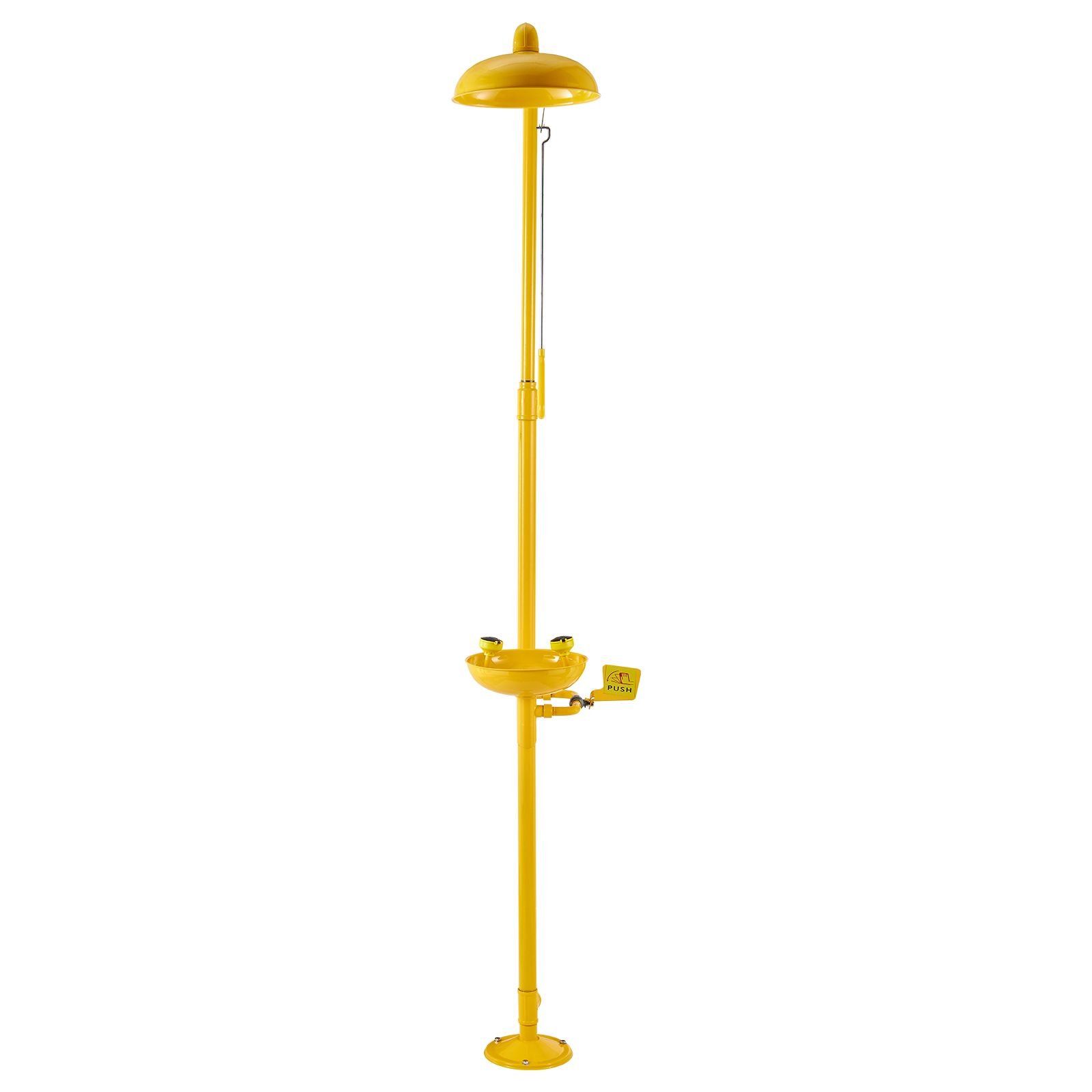emergency shower eye wash station 3425 x 1575 x 9173 inch 304 stainless steel eyewash and shower combination osha approved first aid eye wash station for schools labs factories yellow.jpg
