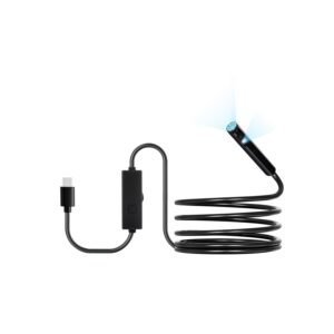 Endoscope Camera with Light, Dual Lens Borescope for Android & IOS, 1920P HD Inspection Camera with 8 + 1 LED Lights, 2X Zoom, 10FT Snake Cable, IP67 Waterproof Snake Camera for Auto, Plumbing