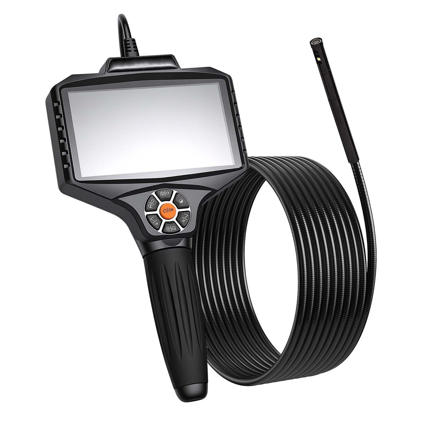 endoscope with light 360 view coverage industrial borescope inspection camera with rotating probe 1080p hd rigid snake scope cam for wall automotive engine inspect 164ft.jpg