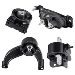 Engine Motor Mount and Transmission Mount Kit Replacement, Set of 4, Compatible with 2008–2010 Chrysler Town & Country 3.3L, Replace OE# A5654, A5480, A5465, A5493, Secure Support
