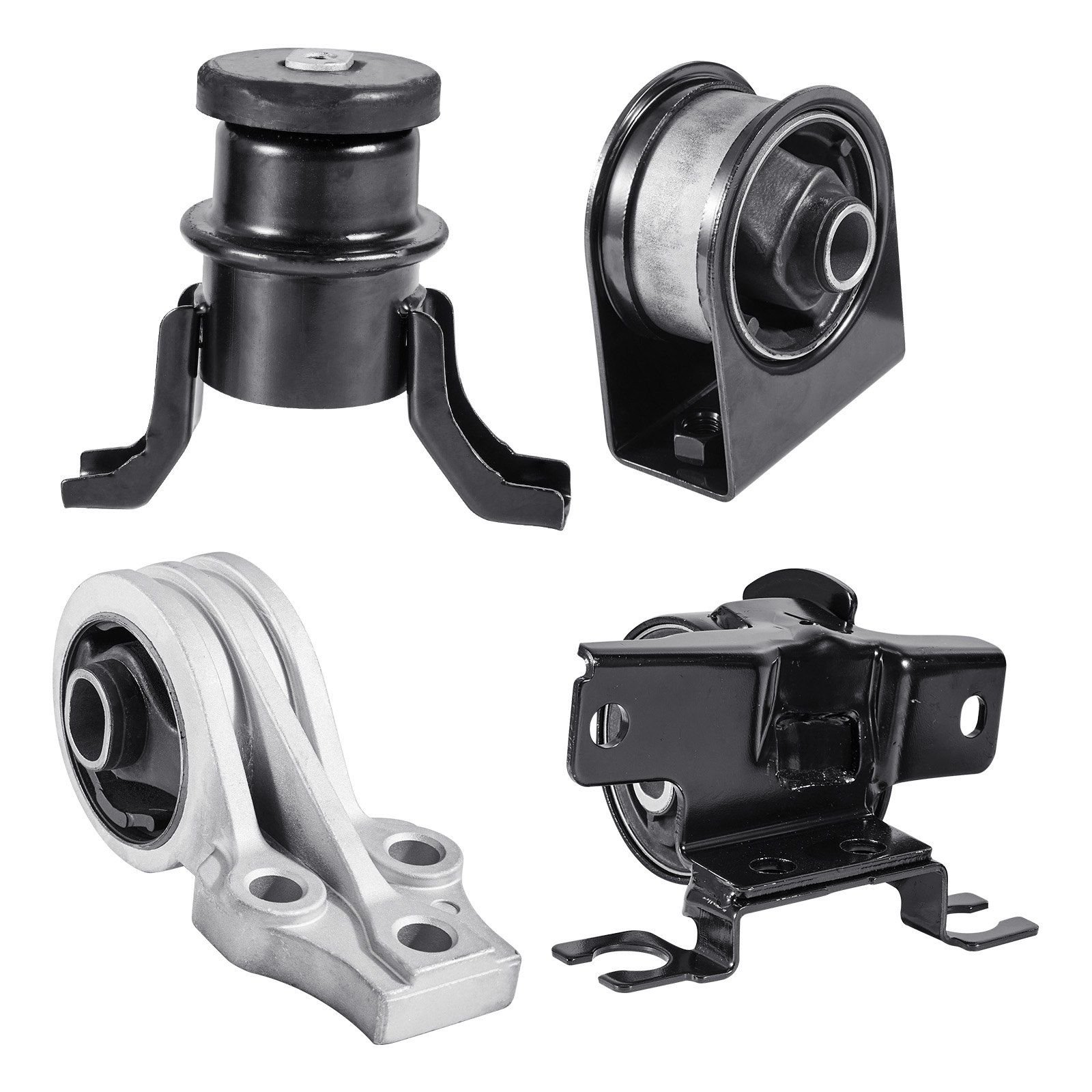 engine motor mount and transmission mount kit replacement, set of 4, compatible with 2009–2012 ford escape 2.5l l4, replace oe# a5446, a5481, a5412, a5441, secure support