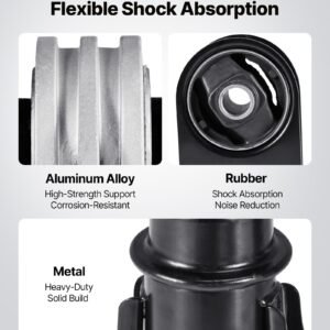 engine motor mount and transmission mount kit replacement, set of 4, compatible with 2009–2012 ford escape 2.5l l4, replace oe# a5446, a5481, a5412, a5441, secure support