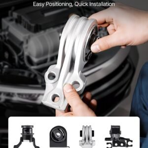 engine motor mount and transmission mount kit replacement, set of 4, compatible with 2009–2012 ford escape 2.5l l4, replace oe# a5446, a5481, a5412, a5441, secure support