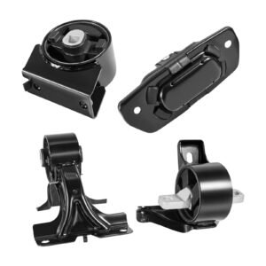 Engine Motor Mount and Transmission Mount Kit Replacement, Set of 4, Compatible with 2011–2019 Dodge Journey 3.6L FWD, Replace OE# A5551, A5443, A5632, A5543, Secure Support