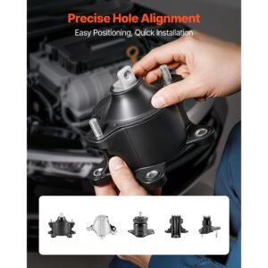 engine motor mount and transmission mount kit replacement, set of 5, compatible with 2013 2017 honda accord 2.4l l4, replace oe# a65072 a65054 a65040 a65068 a65071, secure support