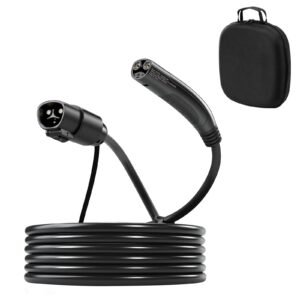 ev charger extension cable for tesla 48amp 21 ft max 240v 1152 kw with nacs plug ev extension cord for level 12 tesla mobilewall connectordestination charger model yx3s carrying bag.jpg