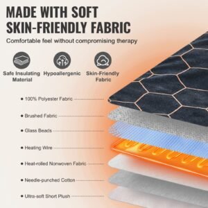 far infrared heating pad 12 x 24 weighted heating pad with far infrared therapy 4 temperature settings 2 hour auto off electric heating pad for back neck shoulder abdomen pain relief 4.jpg
