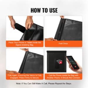 faraday bag faraday pouch set for laptop 169 x 15 fireproof waterproof faraday signal blocking holder for car keys phones tablets anti theft pouch anti hacking case blocker black 5.jpg