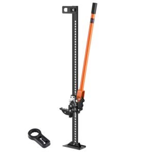 Farm Jack, 48" Utility High Lift Farm Jack, 3.18 Ton (7,000 lbs) Capacity Ratcheting Off Road Utility Jacks, Heavy-Duty Lift Jacks with 5.12"-42.5" Lifting Range for Tractor, Truck, SUV