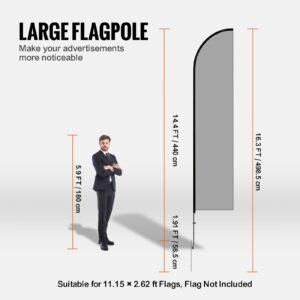 feather flag pole kit 3 packs swooper flag pole 163 ft sign flag poles for business advertising flags outdoor with ground stakes and a carrying bag flag not included 1.jpg