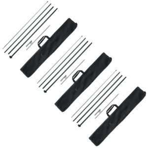 feather flag pole kit 3 packs swooper flag pole 163 ft sign flag poles for business advertising flags outdoor with ground stakes and a carrying bag flag not included 5.jpg