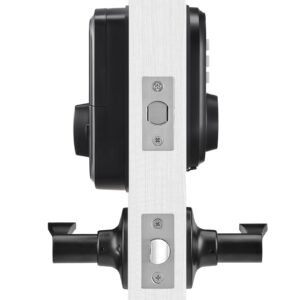 fingerprint door lock with level handles fingerprintkeypad codekey one time and anti peeking password constant unlock mode aluminum alloy electronic keypad deadbolt for entry doors 3.jpg