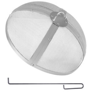 fire pit spark screen round 27 reinforced heavy duty steel metal cover outdoor firepit lid easy opening top screen covers round with ring handle for outdoor patio fire pits backyard.jpg
