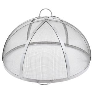 firepit spark screen lid 36 diameter outdoor firepit ring cover round accessories fire pit metal cover easy opening stainless steel fire ring covers for outdoor patio fire pits backyard 5.jpg