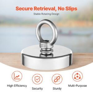 fishing magnet 700 lbs318 kg pulling force super strong neodymium fishing magnet rare earth magnet with handle diameter 236 in60 mm for retrieving in river magnetic fishing heavy hanging 2.jpg