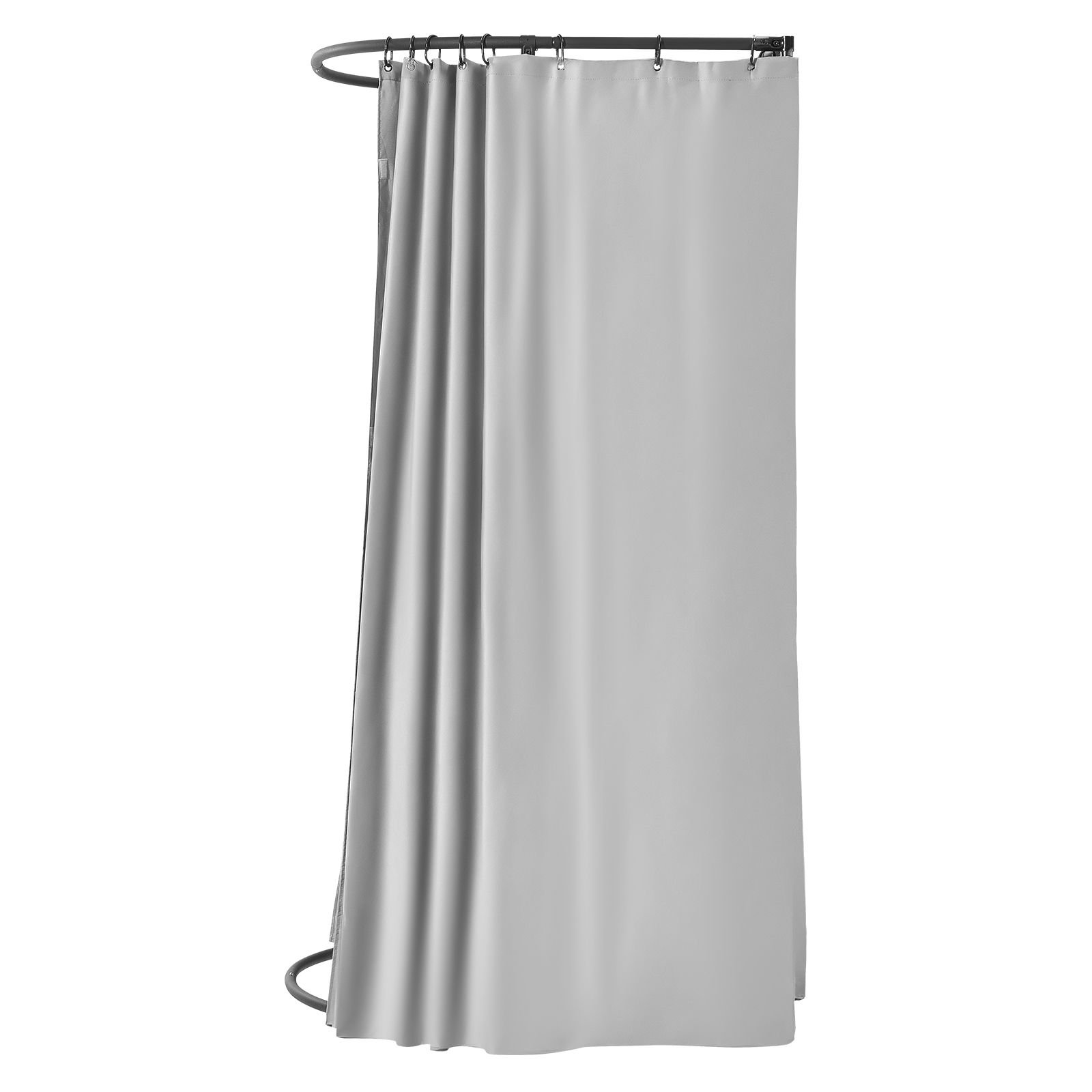 fitting room dressing room with thick polyester curtains privacy space with shading curtain and a hook for boutique mall tailors store outdoor 39 x 37 x 79 in black and gray white 12.jpg