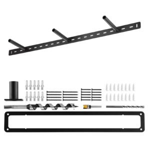 Floating Shelf Bracket 1 Pack, 190 lbs/86 kg Weight Capacity, 34x6.2x1.5 inch / 863.6x157.4x38.1 mm, Heavy Duty Hidden Shelf Brackets Support, Wall Mounting Invisible Floating Shelves Bracket