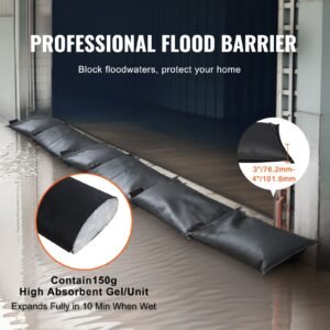 flood barriers water flood dam bags 6 pack water barriers for flooding water activated flood barriers for home doorway driveway2ft x 1in 1.jpg