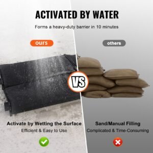 flood barriers water flood dam bags 6 pack water barriers for flooding water activated flood barriers for home doorway driveway2ft x 1in 2.jpg