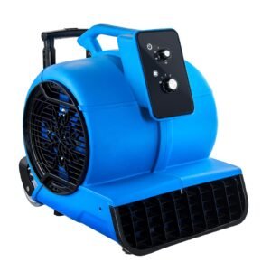 Floor Blower, 1560 RPM 4000 CFM, Air Mover for Drying and Cooling, Portable Carpet Dryer Fan with 3 Blowing Angles, Timer, 3-Speeds Adjustment, for Janitorial, Home, Commercial Use