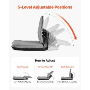 floor chair 5 adjustable positions folding floor gaming chair with ergonomic back support sturdy metal frame with recycled foam and linen fabric multifunctional for reading relaxing gray 2.jpg