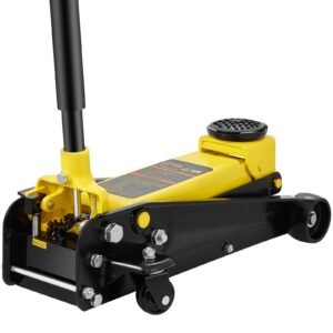 Floor Jack, 3 Ton Low Profile Floor Jack, Heavy-duty Steel Racing Floor Jack with Single Piston Quick Lift Pump, Floor Jack Lifting Range 5.12"-20"