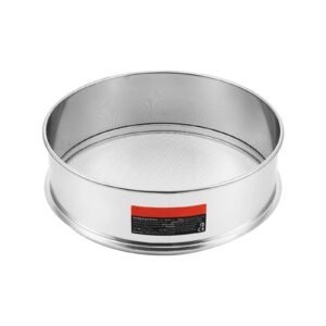 Flour Sieve Fine Mesh, 12 Mesh Flour Sifter, 304 Stainless Steel Fine Mesh Sifter Food-grade, Dia. 12.6" Fine Mesh Strainers for Baking, 5 Sizes Mesh hole for Mungbean, Rice, Flour, Pearl Powder