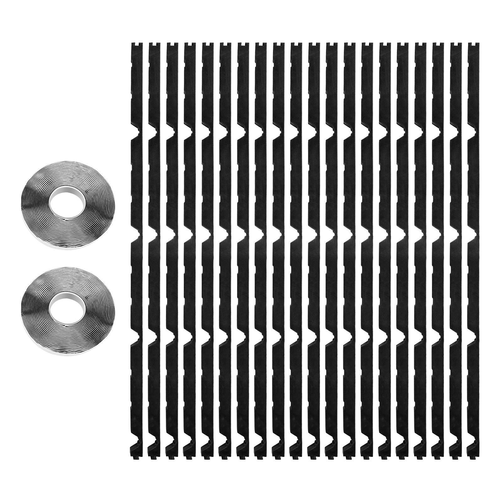 foam closure strips metal roof outside closure strip with 2 rolls of butyl tape high density eva exterior roofing foam strips for roof insulation noise reduction waterproof 20 pieces.jpg
