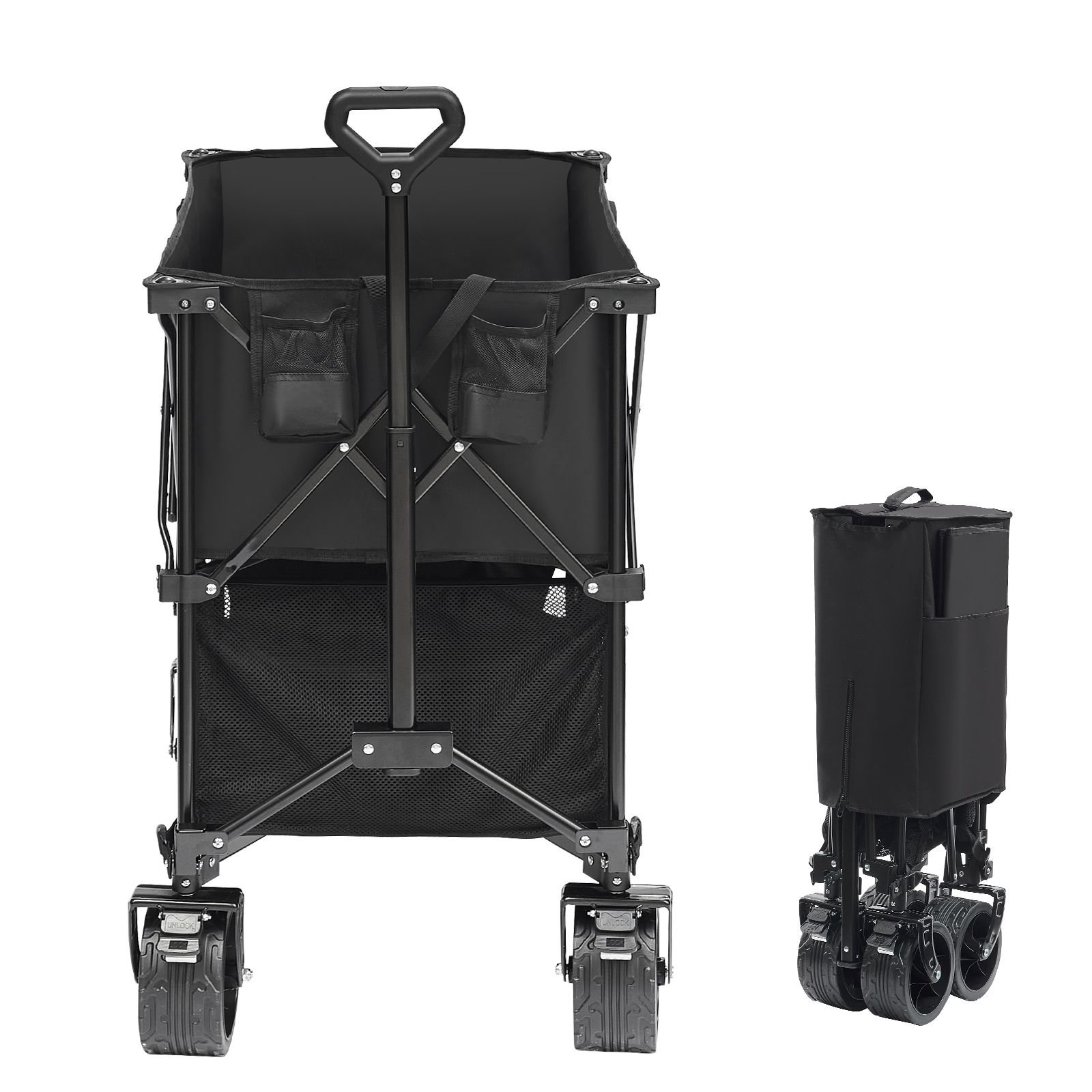 foldable double decker wagon 400l collapsible wagon cart with all terrain wheels heavy duty folding wagon cart 350 450 lbs weight capacity for camping garden 52 extra long extender.jpg