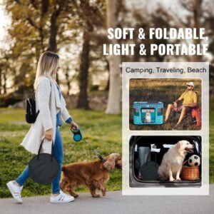 foldable pet playpen 32 x 24 x 22 portable dog playpen crate kennel for puppy dog cat waterproof 600d oxford cloth removable zipper for indoor outdoor travel camping rectangle s 1.jpg