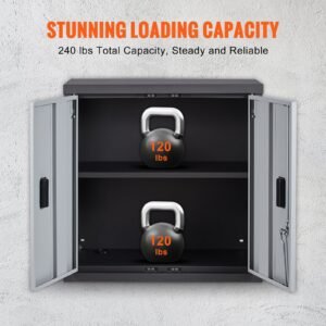 foldable wall cabinet metal garage locker mounted 26 small tool chest 240 lbs loading capacity adjustable shelf magnetic door file for warehouse office home black 2.jpg