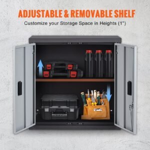 foldable wall cabinet metal garage locker mounted 26 small tool chest 240 lbs loading capacity adjustable shelf magnetic door file for warehouse office home black 5.jpg