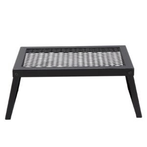 folding campfire grill heavy duty steel mesh grate 18 portable camping grates over fire pit camp fire cooking equipment with legs carrying bag grilling rack for outdoor open flame cooking 5.jpg