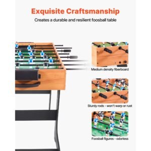 folding foosball table 42 inch standard size table indoor full size foosball tables for home family and game room durable soccer set includes 2 balls 1.jpg